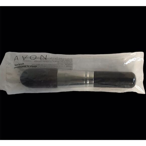 New Sealed Avon 5” Brush Makeup Powder Face Long Black Handle Cosmetic - Picture 1 of 6